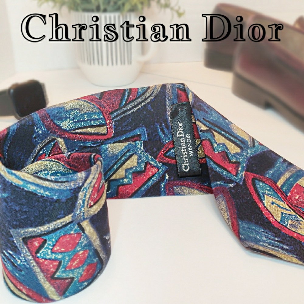 Classic Christian Dior Monsieur Silk Vintage Tie